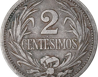 100-10 CENTESIMO COINS from URUGUAY ALL DATING 1994/AU to UNC. 