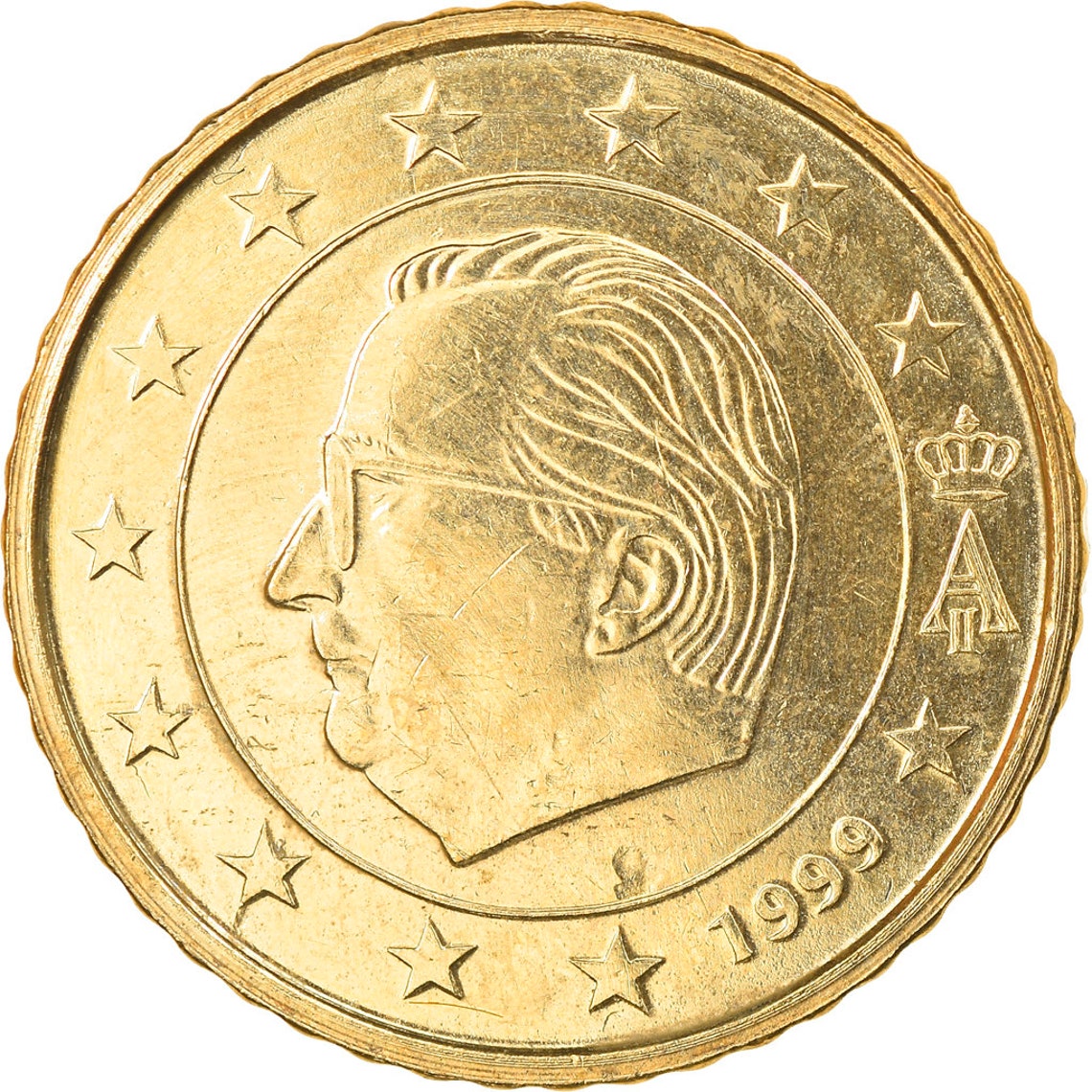Piece De 50 Centimes Rare 1999 Belgien 50 Euro Cent 1999 Brussels SS Messing KM:229 | Etsy