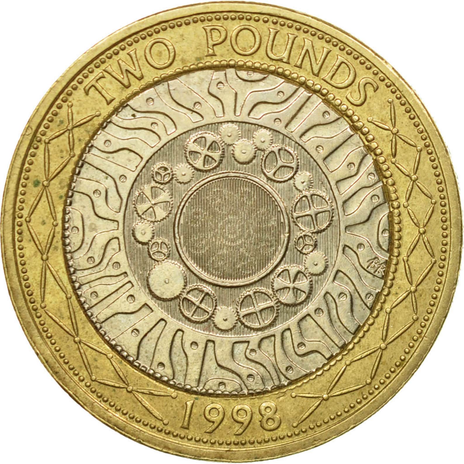 Coin great britain elizabeth ii 2 pounds 1998 ef4045 Etsy