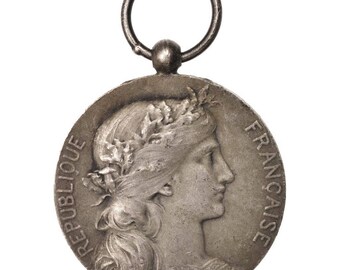 france ministère de l'intérieur employés communaux medal 1921 very good