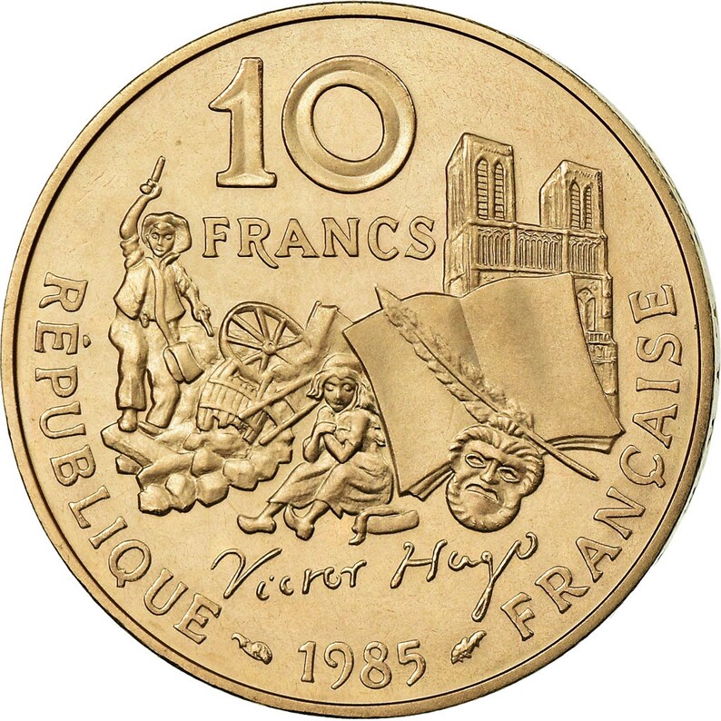 Piece 10 Francs Victor Hugo 1985 Valeur