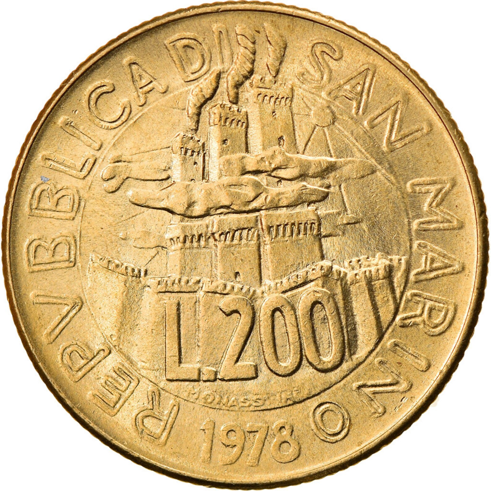 Coin san marino 200 lire 1978 rome ms6062 Etsy