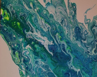 11x14 greens and blues