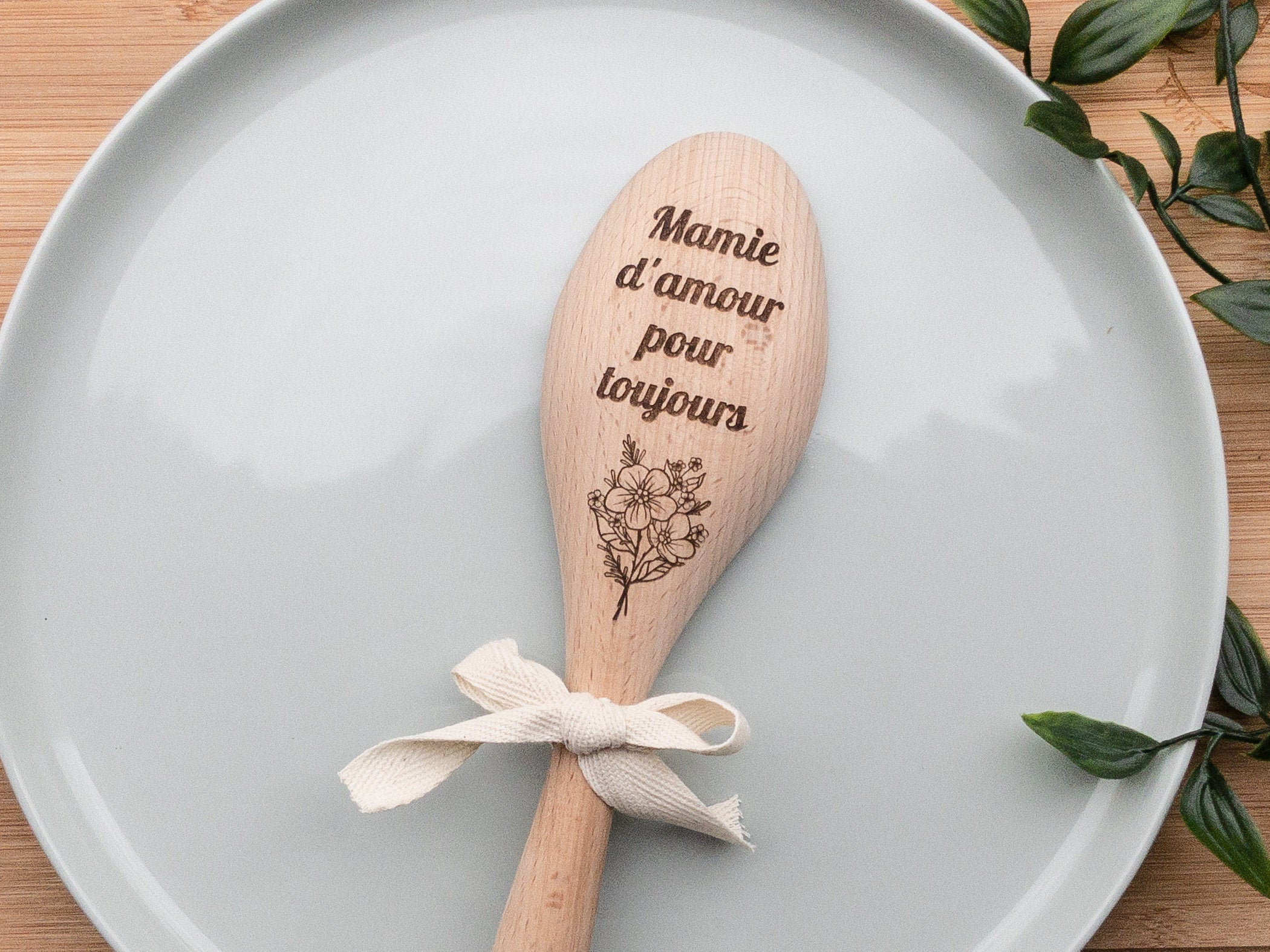 Cuillère en Bois Personnalisée, Annonce Marraine, Anniversaire, Bonne Fête Maman, Des Mères, Mamie