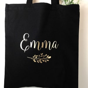 Tote bag personnalisable avec prénom ou texte image 1