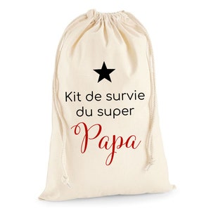Pochon personnalisé pour futur papa, Motif étoile