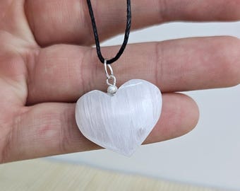 Selenite Pendant | Natural Selenite Pendant | Crystals Pendant | Crystals Lover Gift Idea | Stress Relief Pendant | Crystal Charm