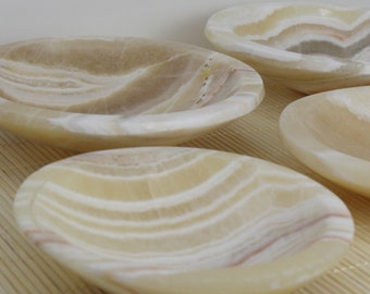 Handmade Moroccan Onyx Bowl: Crystal Holder, Home Decor