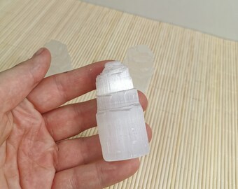 Raw Selenite Iceberg Tower: Moroccan Crystal Charging Station