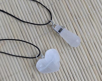 Selenite Pendant | Natural Selenite Pendant | Crystals Pendant | Crystals Lover Gift Idea | Stress Relief Pendant | Crystal Charm