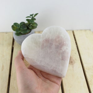 Selenite Heart Plate 10 cm , 12 cm | Selenite Charging Plate | Selenite Coaster | Crystals Holder Heart | Crystals Lover Gift
