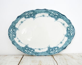 Medium Sized Antique China Platter - Medium Serving Plates, Farmhouse China, Farmhouse Decor, Farmhouse Kitchen, Antique Platters