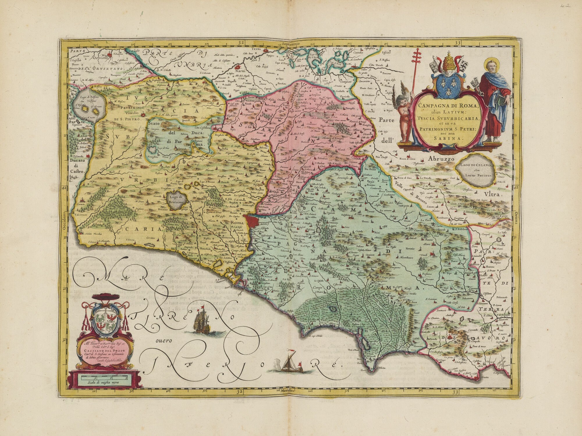 Vintage Print Reproduction Photo Map of Rome Wall Decoration ...