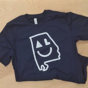 Smiley AL t shirt - Alabama t shirt