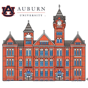 Samford Hall - Officially Licensed - Auburn University - Fine Art Print