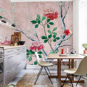 Magnolia Home Renewed Floral Peel & Stick Wallpaper - Pink – Relish Decor