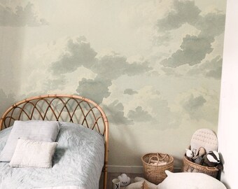 Skylight wallmural, Vintage sky panting, Clouds, Cloudy sky wallpaper, Removable wallpaper or other  #65