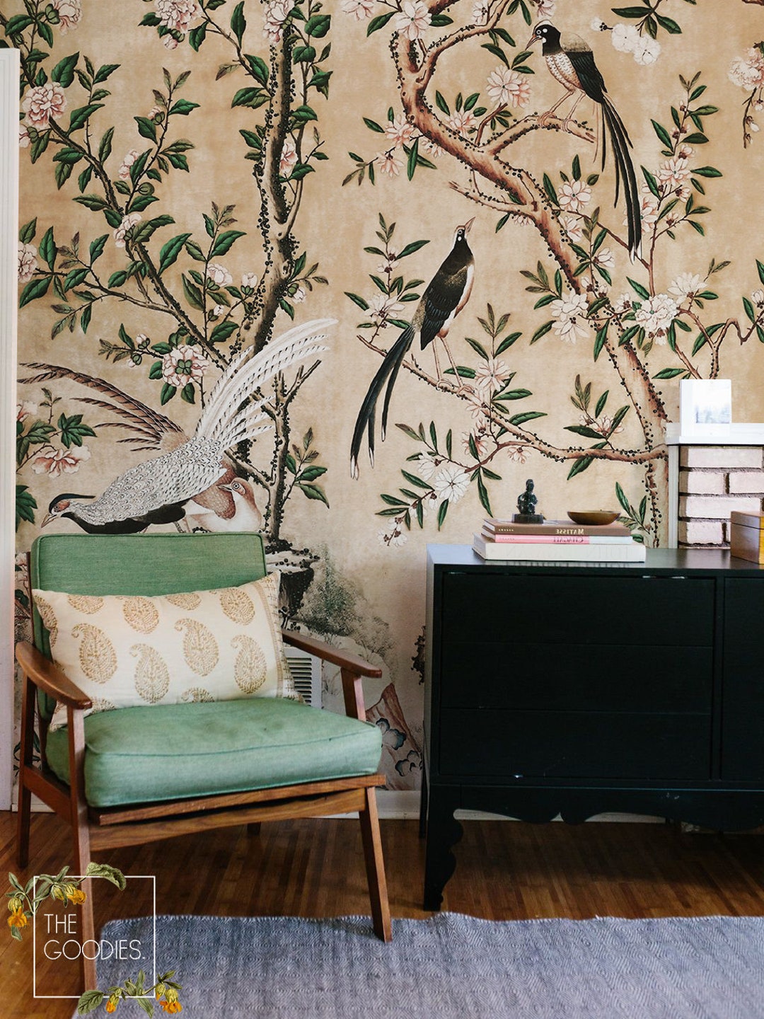 Chinoiserie Wallpaper Mural for Room