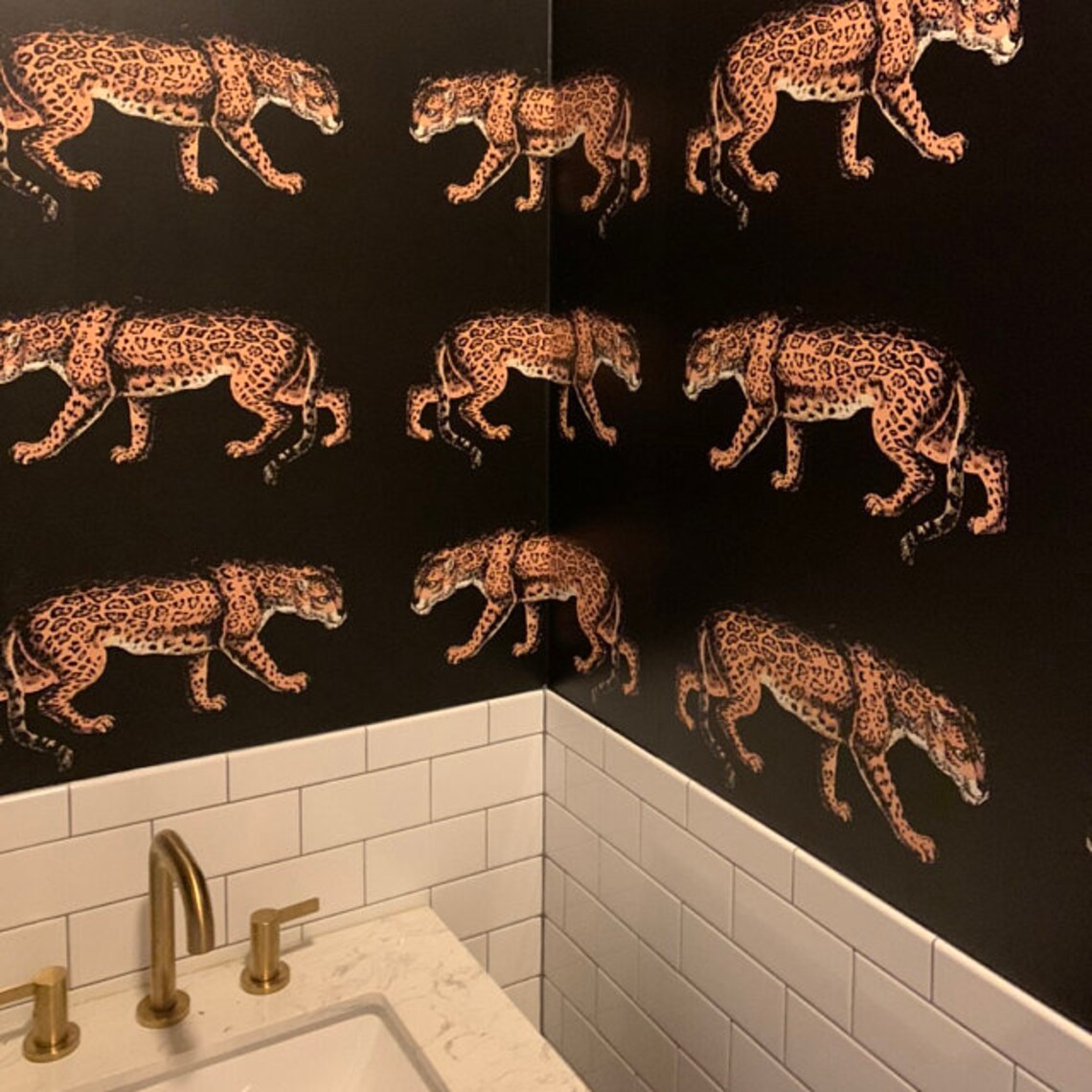 Leopard Wallpaper Cheetah Animal Print Chic Style Wall | Etsy
