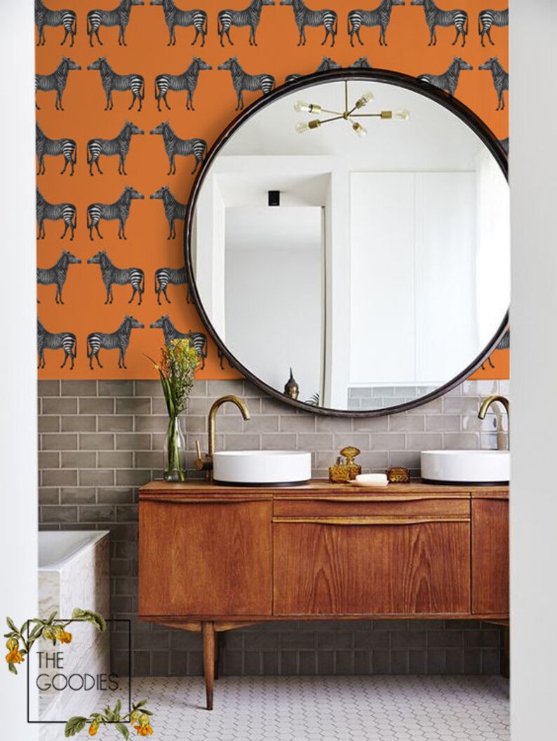 Zebra wallpaper Various colors #4 Remove wallpaper Animal print