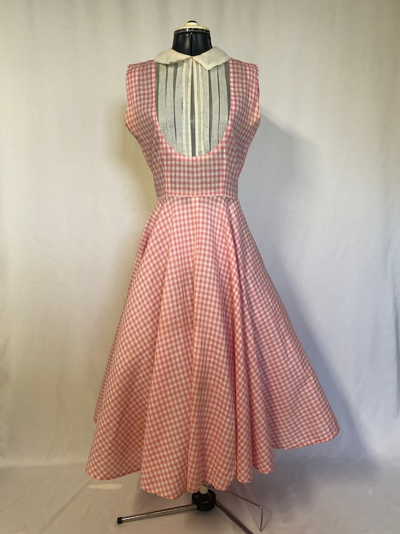 1950’s Pink and White Gingham dress