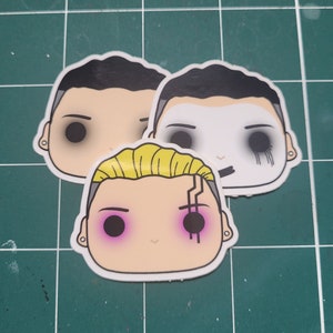 Motionless In White Vinyl Sticker Pack - 3 Chris Motionless Funko Pop Design MIW