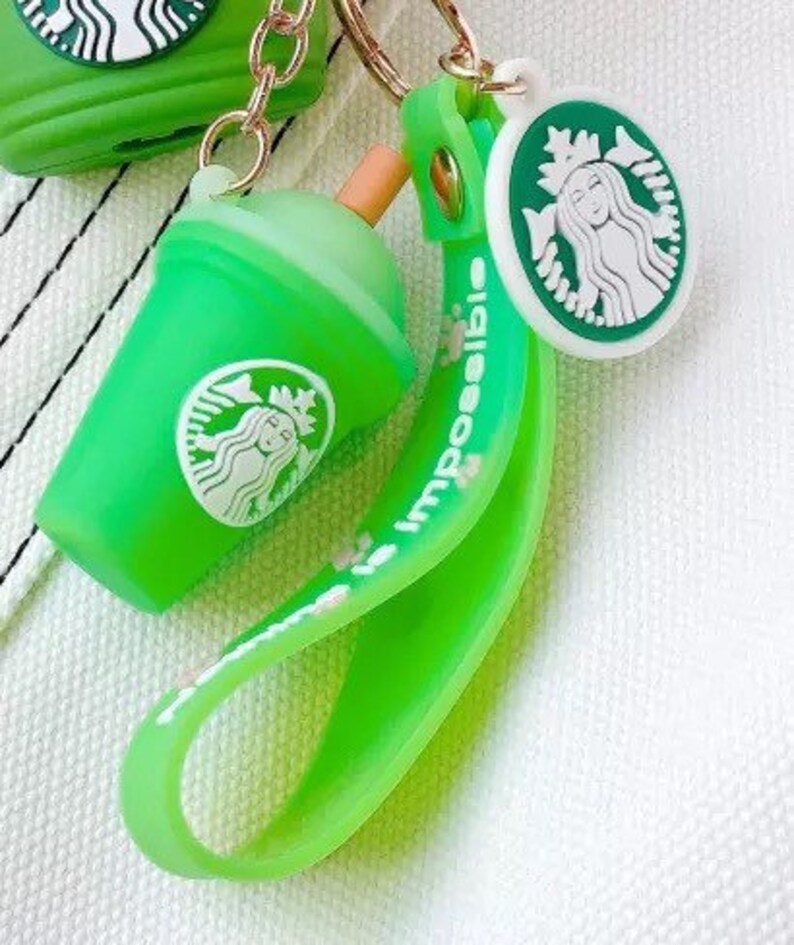 Starbucks Cup Airpod Pro OR 1st Gen Airpod Case W/ Keychain Etsy