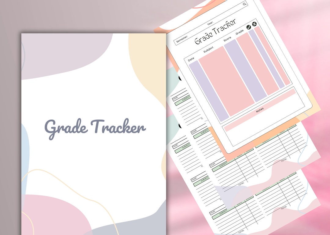 Studenttracker Journal Grade Tracker, Printable PDF, Student Progress Monitor, Student ...