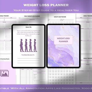 Weight Loss Planner | Weight Loss Printable Planner | Printable Fitness Tracker | Weight Loss Tracker | Printable Workout Planner