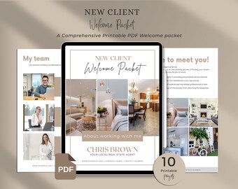 Client Welcome Kit, New Homeowner Guide, Real Estate Packet, Real estate new client welcome packet
