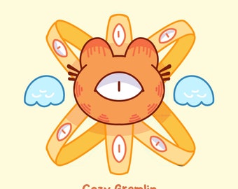 Biblically accurate GARF glossy Sticker | 2.5 inches| Laptop | Stationary | Meme Sticker