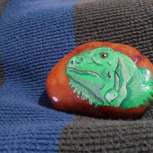 Súper Oscar  Frog art, Cartoon lizard, Hand painted rocks