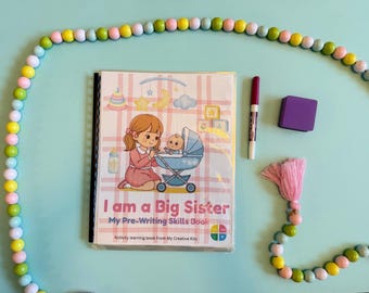Preschool Reusable Tracing Book | Pre-Writing Skills Workbook, Fine Motor Activity (Dry Erase)