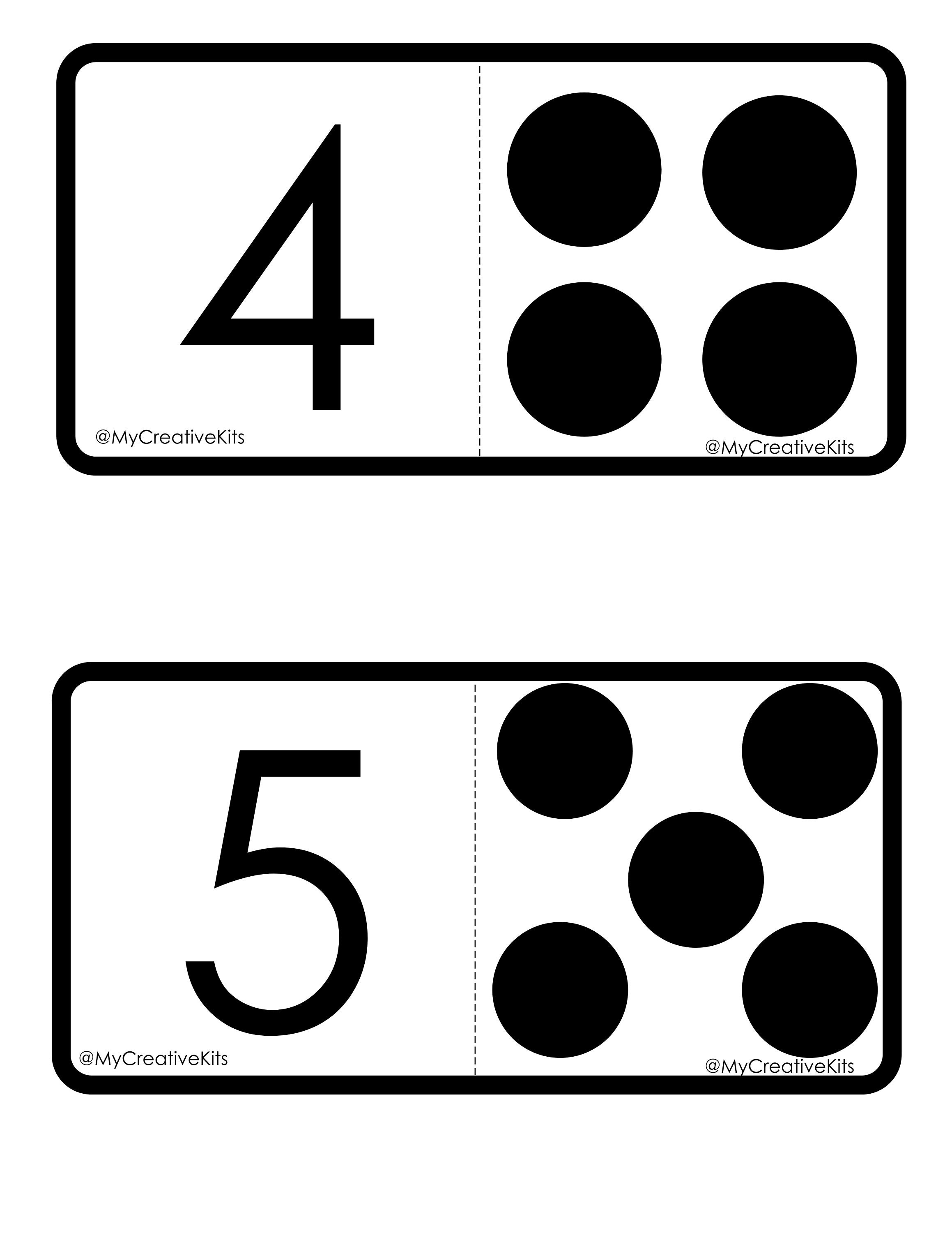 Number Learning Printable Numbers 1-10 worksheet Preschool | Etsy