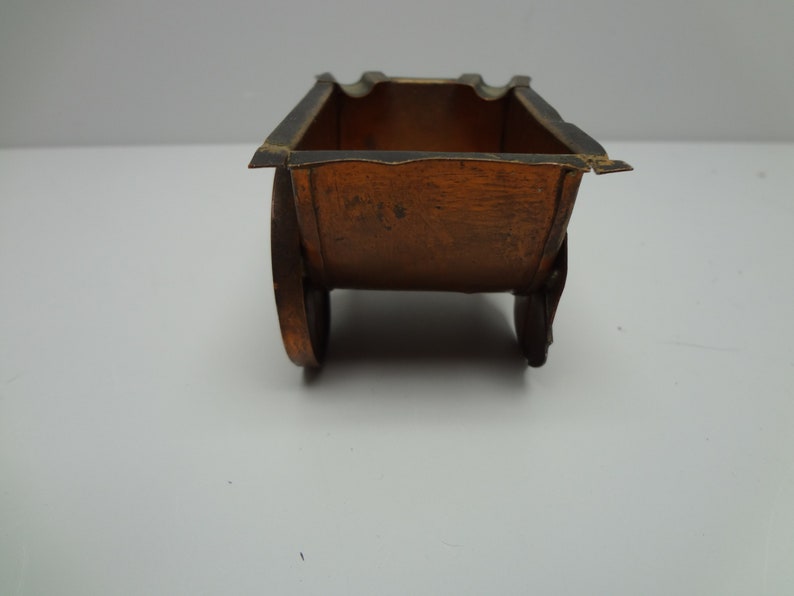 Vintage Copper Wheelbarrow Ashtray