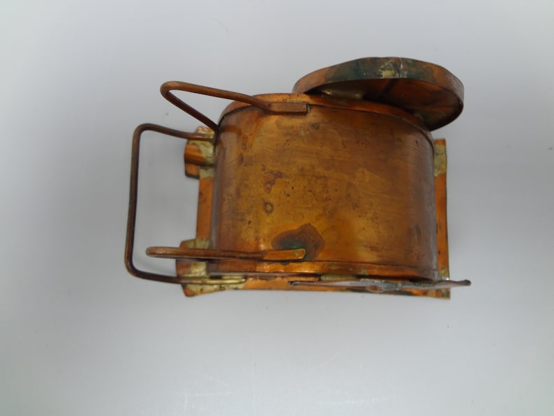 Vintage Copper Wheelbarrow Ashtray