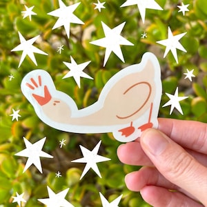 Niedliche Gans Aufkleber | Angry Goose Aufkleber | Vogel Aufkleber | Tier Sticker | Bauernhof Aufkleber | Vatertags-Geschenke