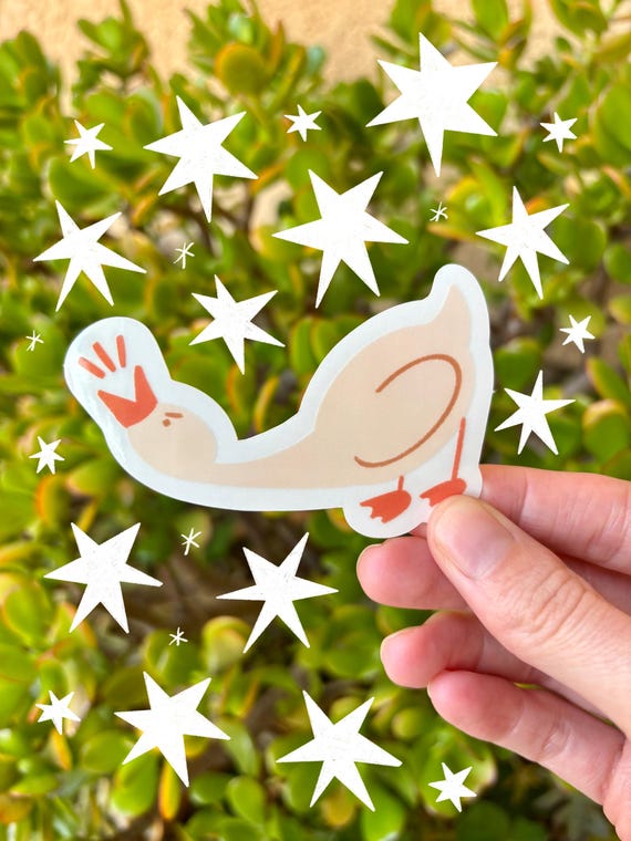 Cute Goose Sticker | Angry Goose Sticker | Bird Sticker | Animal Sticker | Farm Sticker | Christmas Gifts