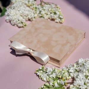 Bruiloft fluwelen dozen voor 6,7 "x 4,7" kaartuitnodigingen | Alleen fluwelen dozen | Geschenkdoos Bruidsdouche Uitnodigingsdoos | Verjaardagsuitnodiging vak