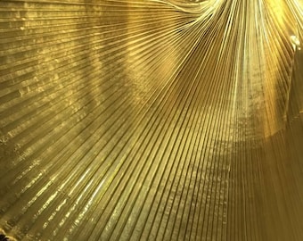 Tela rígida plisada de organza con brillo metálico para vestido de fiesta y noche, 57 pulgadas de ancho