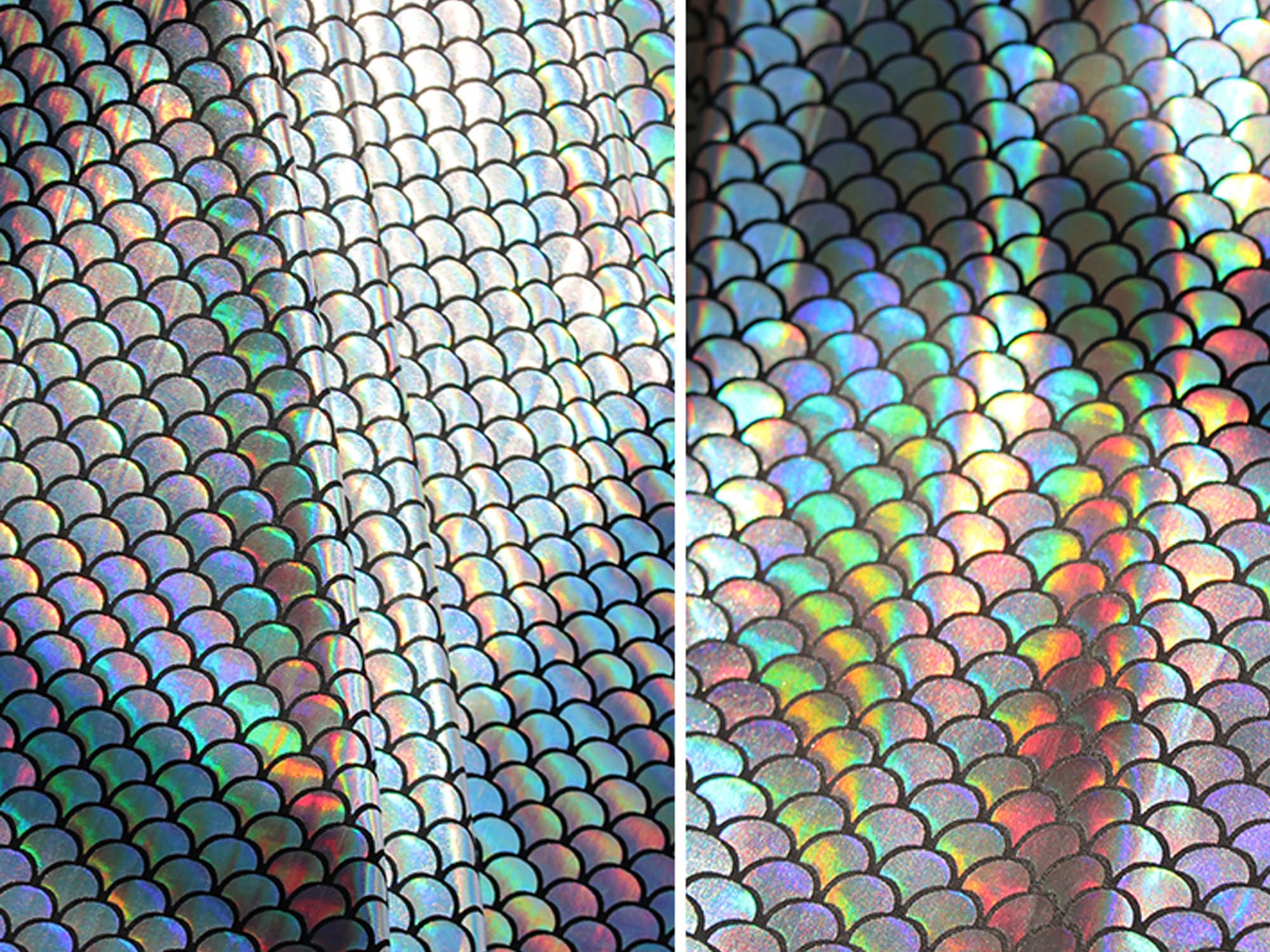 Colorful Fish Scale Fabric by the Yard Rainbow Costumes Etsy UK