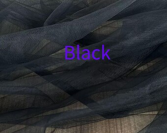 Solid Color Lace Fabric 2 yards Long Lace Tulle for Dress,Costumes  63 inches Width