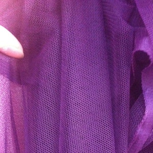 Purple Lace by yard  Drape Backdrop Lace Fabric for Home accents, Curtain Overlay   63 inches Width