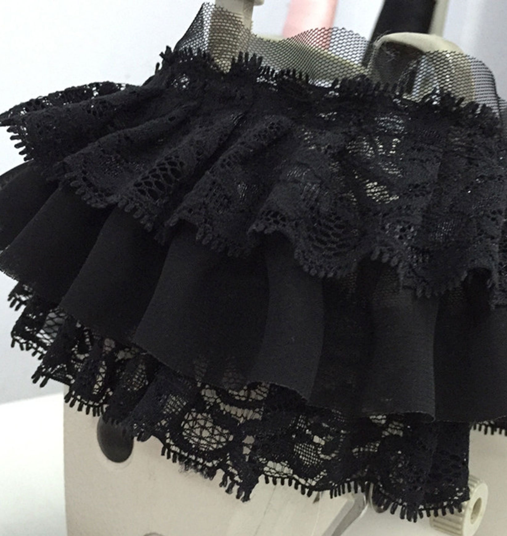chiffon ruffle garter belt Garter Belt 