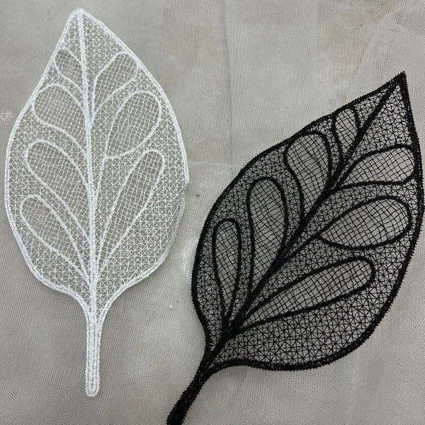 3pcs  Leaf Applique   Leaves  Lace Patch  for  Costumes,Party Dress