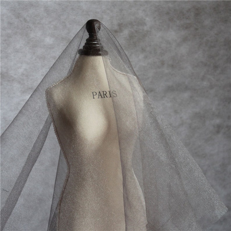 Shimmer lace Tulle Dreamy Lace Gauze Fabric for Bridal Veil Wedding Gown Dress 65 inches Width Sold by 0.5 meter