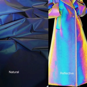 Reflective Fabric by yard  Night-luminous Fabric  Runway Design Cloth  for Party Costumes Suits  54 inches Width