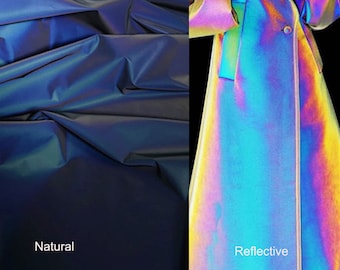 Reflective Fabric by yard  Night-luminous Fabric  Runway Design Cloth  for Party Costumes Suits  54 inches Width