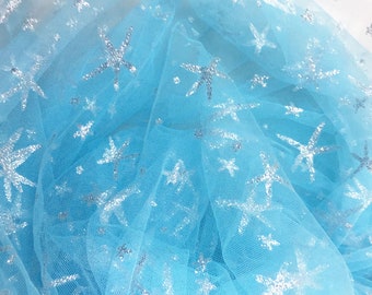 Star Lace Mesh Fabric by yard Bling Starry Lace Tulle  For Prom Dress Stage Performance 63 inches Width