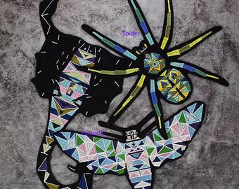 Iron on Insect Applique Cool Embroidery  Patch  for Denim Jacket, Jeans